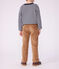 Pantal&oacute;n infantil recto de terciopelo LATTE