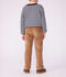 Pantal&oacute;n infantil recto de terciopelo LATTE