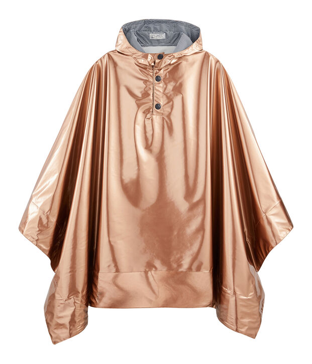Poncho de lluvia reversible para mujer rosa