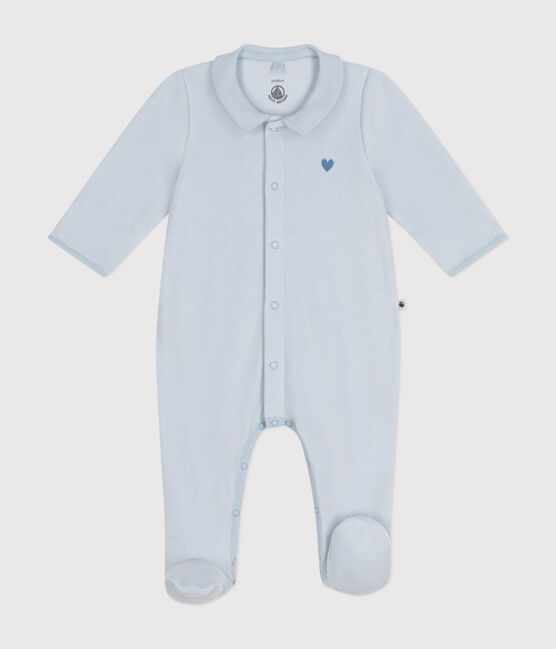 Pijama de terciopelo para bebé azul GOMME