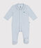 Pijama de terciopelo para bebé azul GOMME
