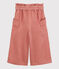 Pantalón de lyocell para niña rosa PAPAYE
