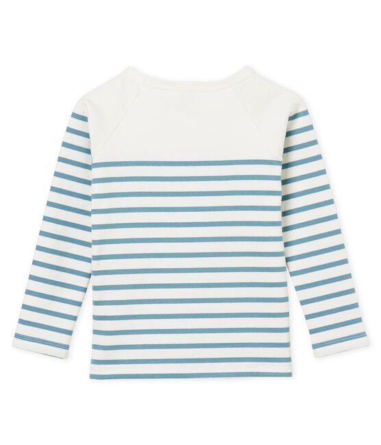 Jersey marinero infantil para niño blanco MARSHMALLOW/azul FONTAINE