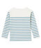 Jersey marinero infantil para niño blanco MARSHMALLOW/azul FONTAINE