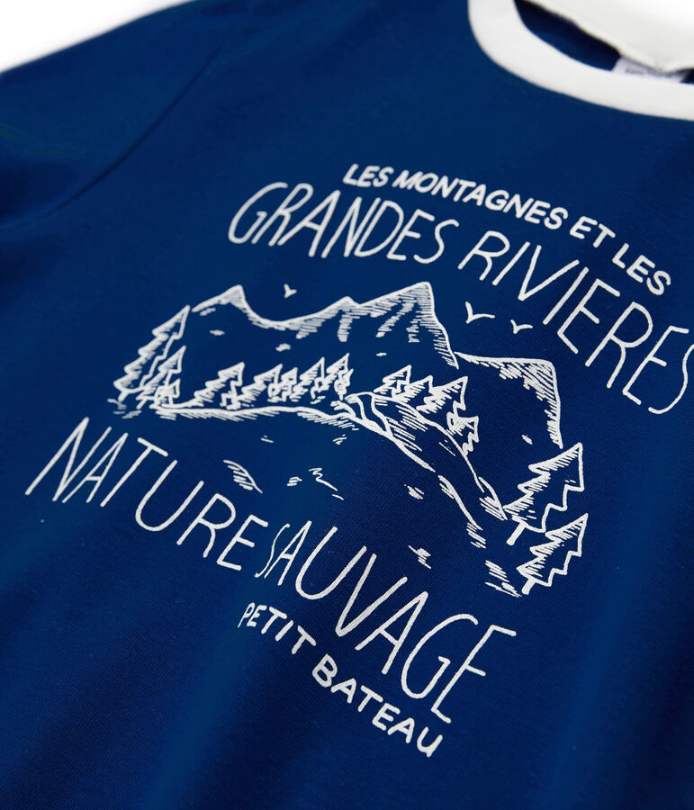 Camiseta de ni&ntilde;o azul LIMOGES