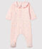 Pijama rosa con corazones de túbico para bebé niña rosa FLEUR/blanco MULTICO