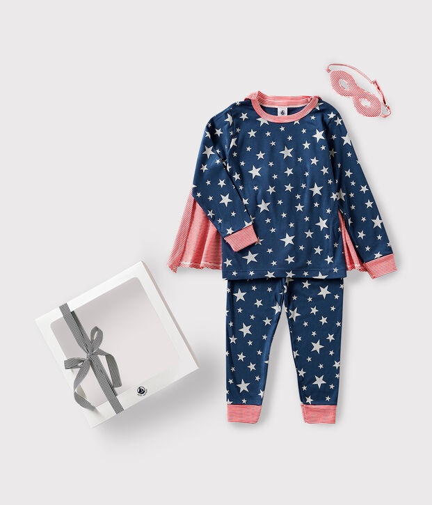 Estuche regalo con pijama disfraz fluorescente de algod&oacute;n para ni&ntilde;o/a multicolor