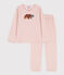 Pijama de terciopelo para niña rosa SALINE