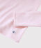 Camiseta de lana y algodón para mujer rosa CHARME/blanco MARSHMALLOW