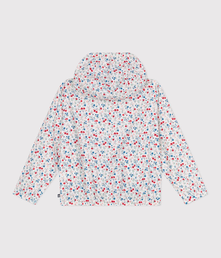 Cortavientos infantil ultraligero blanco/multicolor