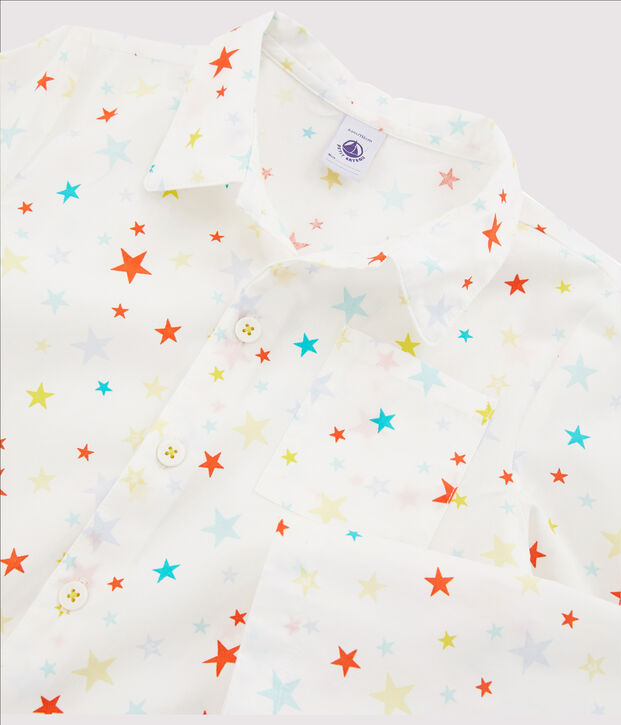 Pijama de sarga para ni&ntilde;o blanco/multicolor