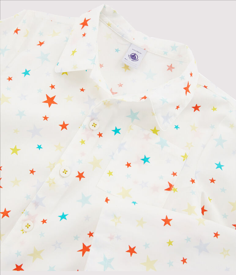 Pijama de sarga para ni&ntilde;o blanco/multicolor