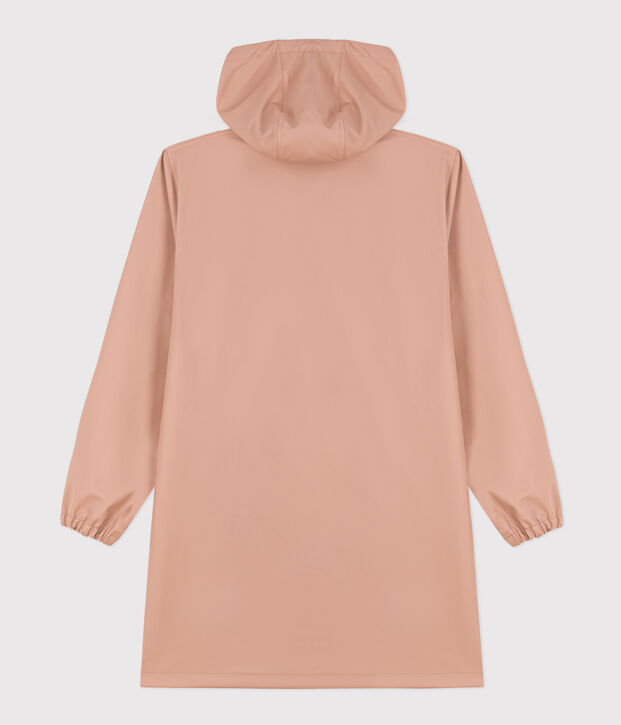 Chubasquero largo y ligero de material reciclado unisex beige
