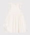 Vestido infantil de algodón sin mangas blanco MARSHMALLOW