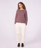 Marinera de algod&oacute;n para mujer rojo/blanco