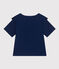 Camiseta de jersey flameado para niña azul MEDIEVAL