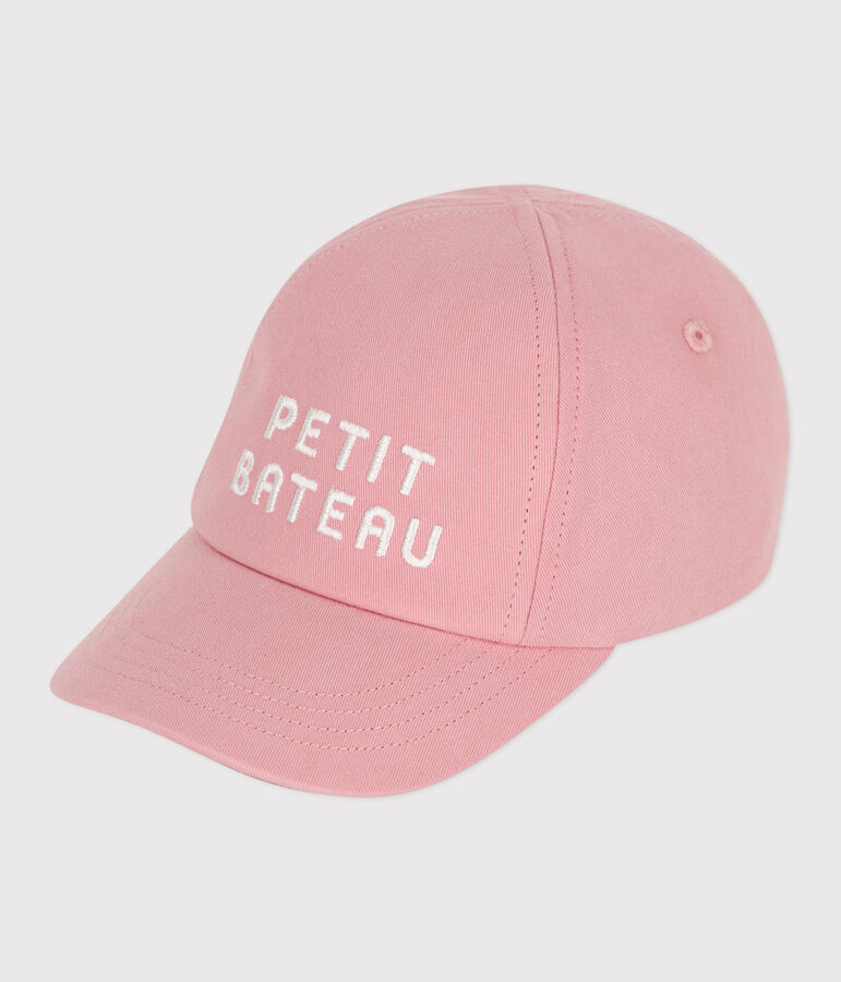 Gorra de algod&oacute;n para beb&eacute; ni&ntilde;a Petit Bateau rosa