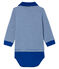 Body tipo polo milrayas para bebé niño azul LIMOGES/blanco MARSHMALLOW
