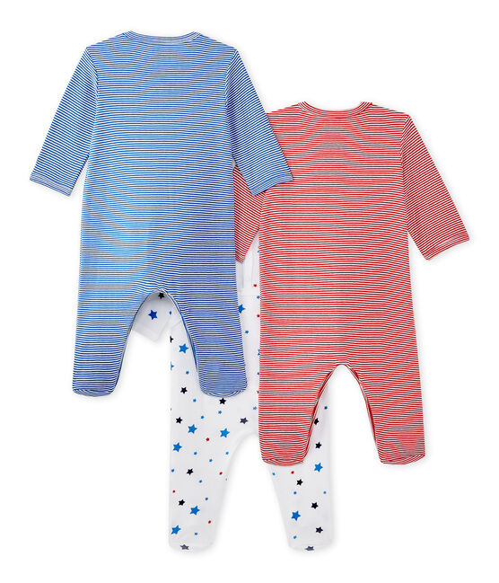 Lote de 3 pijamas para bebé niño blanco LOT
