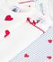 Juego de bodis de algod&oacute;n de manga larga con estampado de corazones para beb&eacute; multicolor