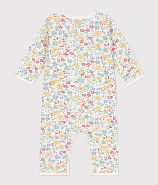 Pelele sin pies estampado de algodón blanco MARSHMALLOW/blanco MULTICO