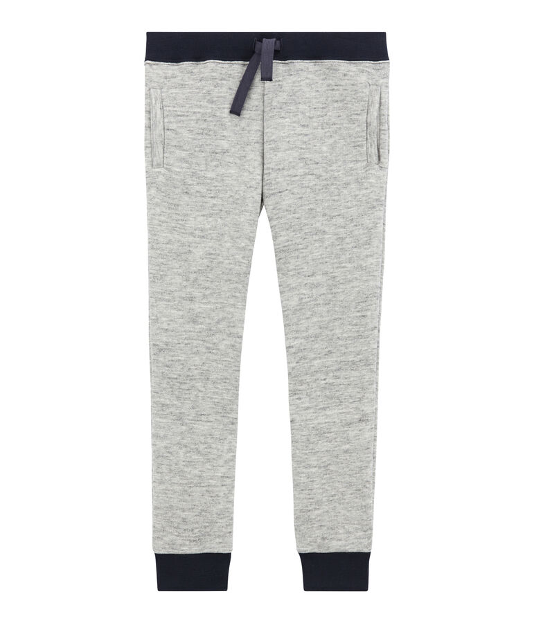Pantal&oacute;n para ni&ntilde;o en mulet&oacute;n gris