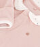 Pijama de terciopelo para bebé rosa SALINE