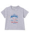 Camiseta serigrafiada para bebé niño gris POUSSIERE CHINE