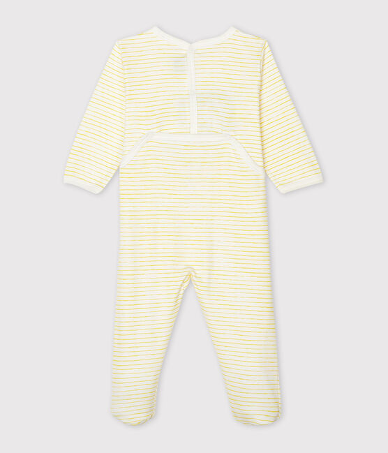 Pelele de punto para bebé blanco MARSHMALLOW/amarillo SHINE