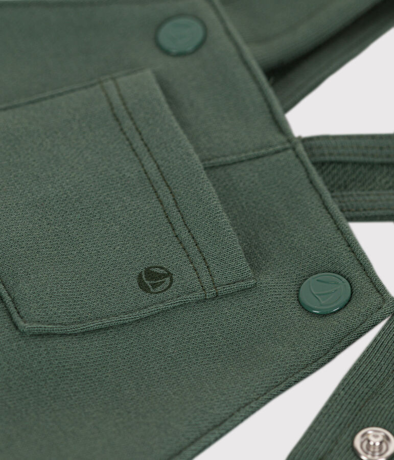 Peto largo de felpa para beb&eacute; verde