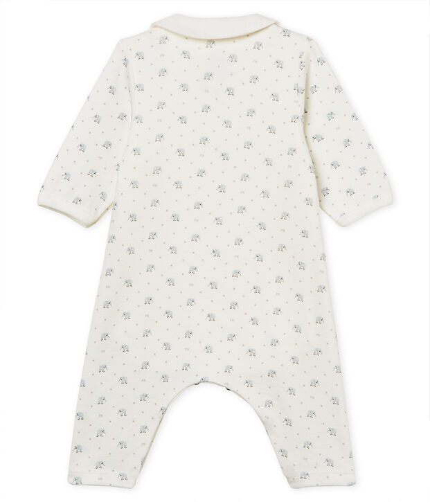 Bodyjama sin pies de punto 1x1 estampado para beb&eacute; ni&ntilde;o blanco/multicolor