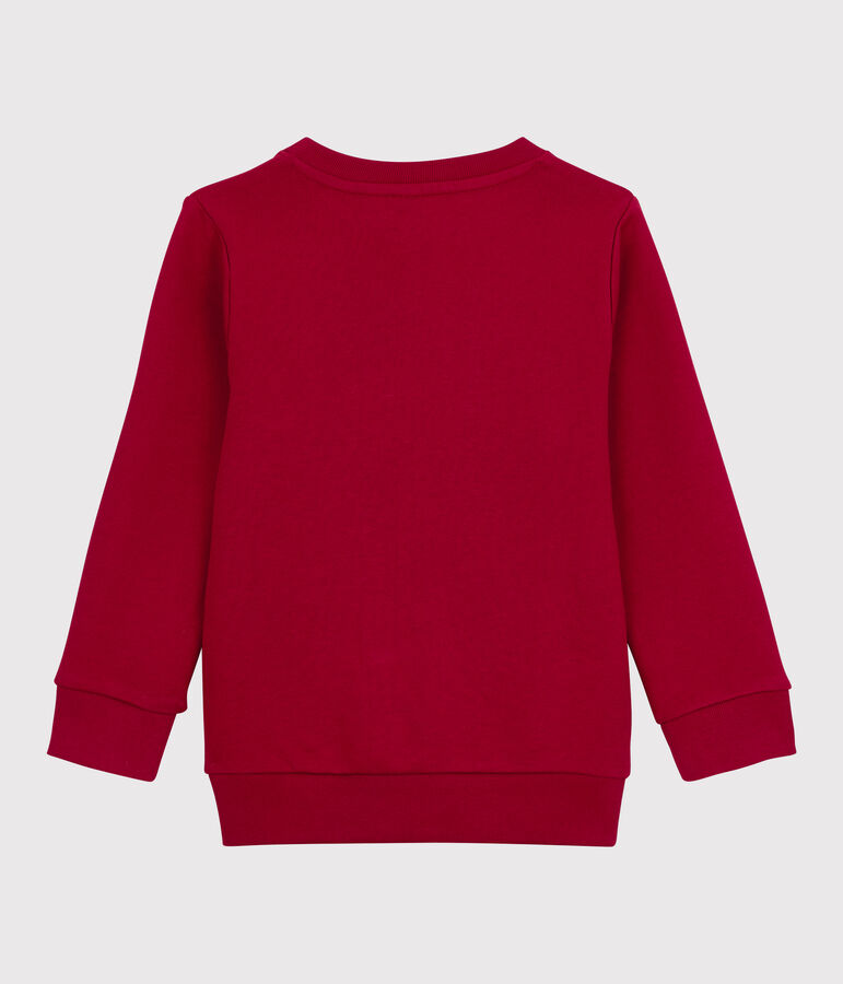 Sudadera de felpa de ni&ntilde;o rojo