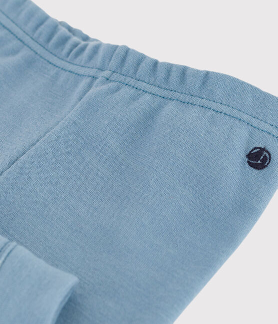 Leggings de punto de lana y algodón para bebé azul ROVER