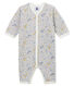 Pijama de bebé sin pies en punto suave para niña