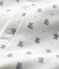 Bodi pijama con estampado de koalas de bebé de terciopelo de algodón orgánico blanco MARSHMALLOW/blanco MULTICO