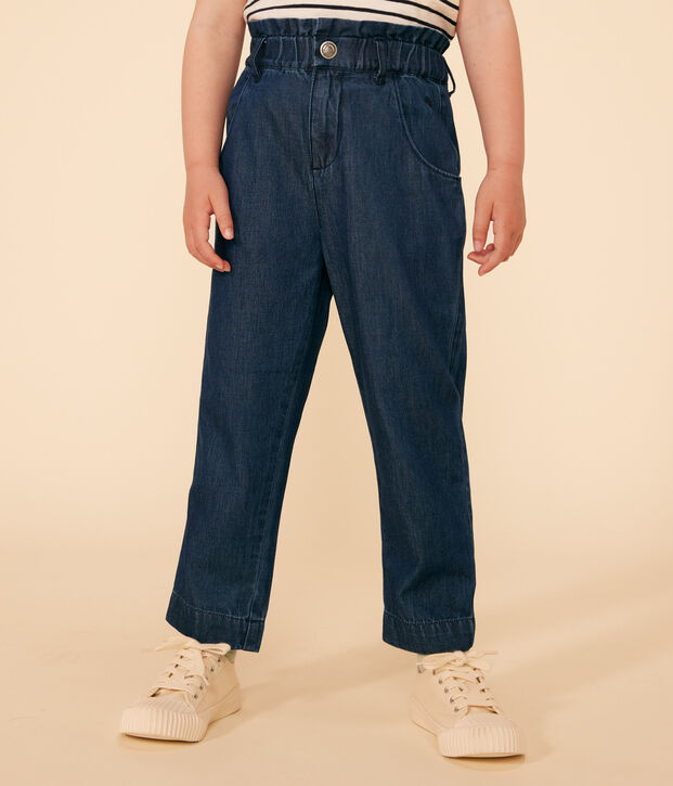 Pantal&oacute;n vaquero ligero de corte recto para ni&ntilde;a azul