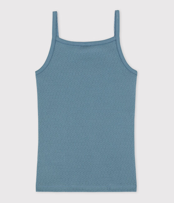 Camiseta de tirantes L'ICONIQUE de algodón de mujer azul ROVER