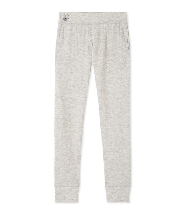 Pantal&oacute;n para mujer en t&uacute;bico extrafino chin&eacute; gris