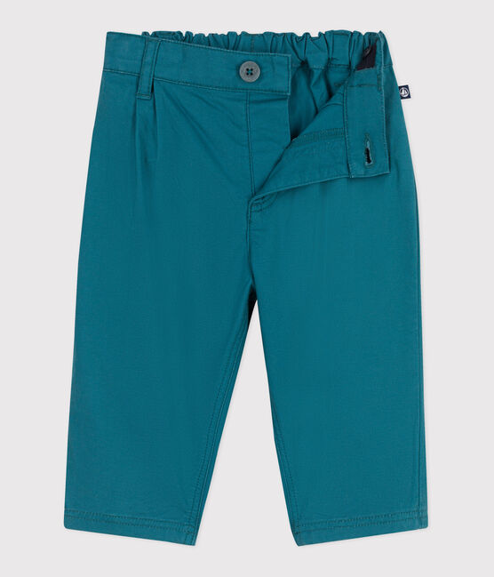 Pantalón de algodón suave y liso para bebé verde DRAGONFLY
