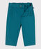 Pantalón de algodón suave y liso para bebé verde DRAGONFLY