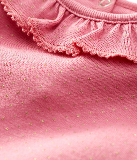 Bodi de manga larga para bebé niña rosa CHEEK/amarillo DORE