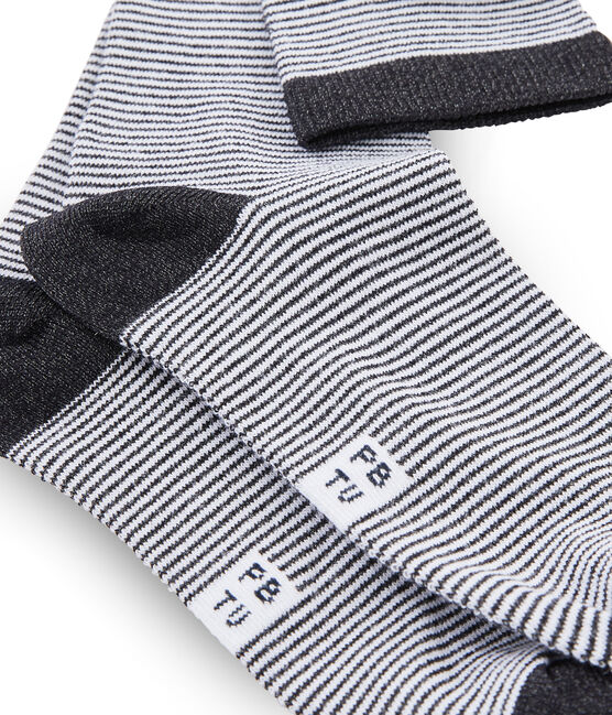 Calcetines a media caña azul SMOKING/blanco MARSHMALLOW