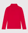 Prenda de cuello cisne de algod&oacute;n de ni&ntilde;a/ni&ntilde;o rojo