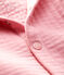 Cárdigan de tejido túbico acolchado de bebé. rosa CHARME