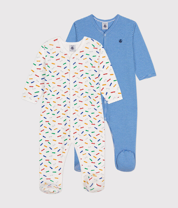 Juego de 2 pijamas de algod&oacute;n para beb&eacute; multicolor