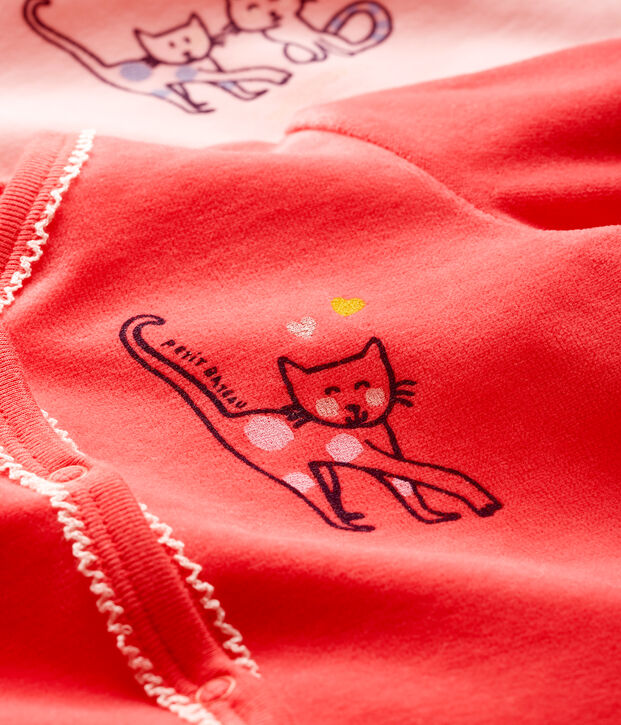 D&uacute;o de pijamas de terciopelo para beb&eacute; multicolor