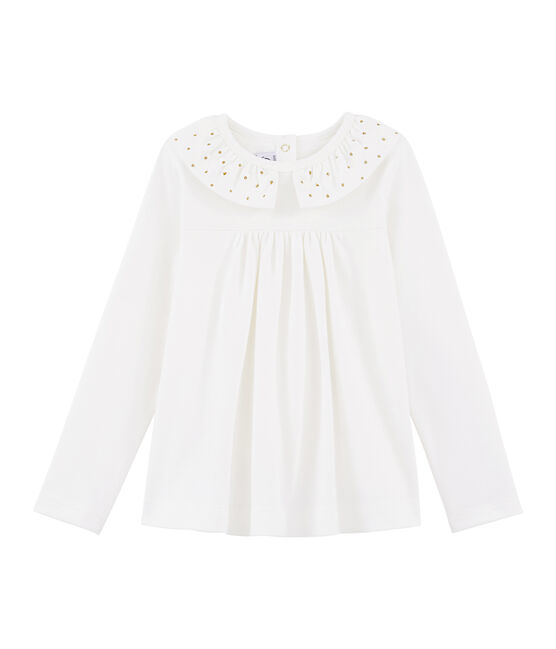 Blusa de niña blanco MARSHMALLOW
