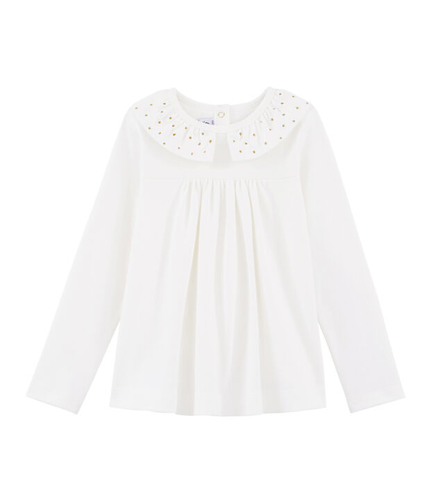Blusa de ni&ntilde;a blanco