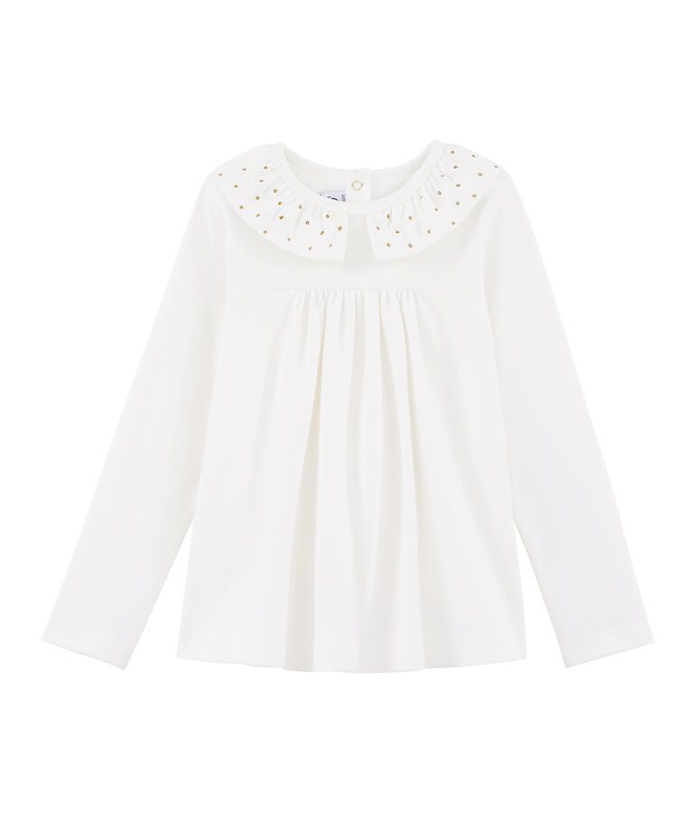 Blusa de ni&ntilde;a blanco MARSHMALLOW