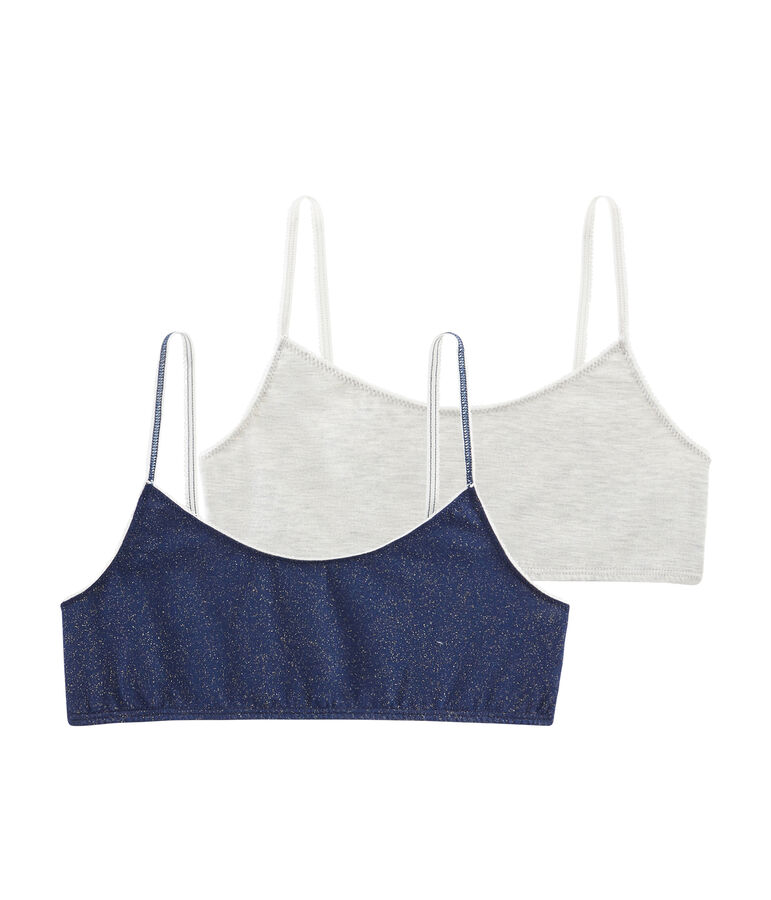 Dos sujetadores de ni&ntilde;a multicolor